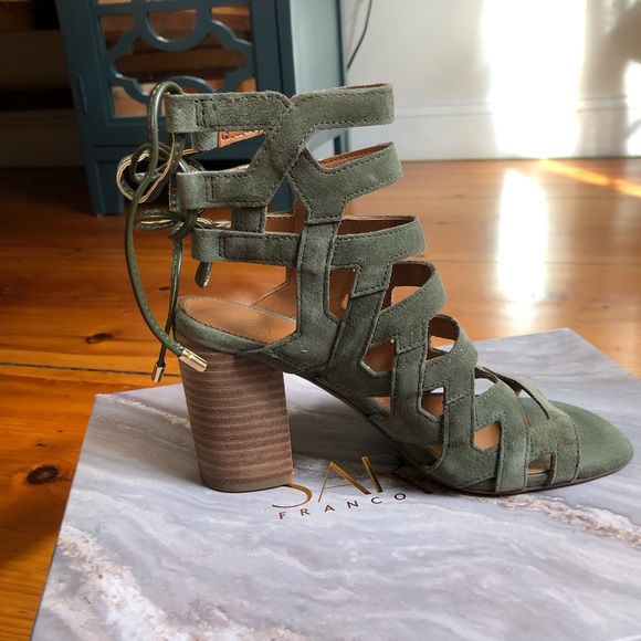 Franco Sarto Shoes - Franco Sarto high heel suede sandals size 6